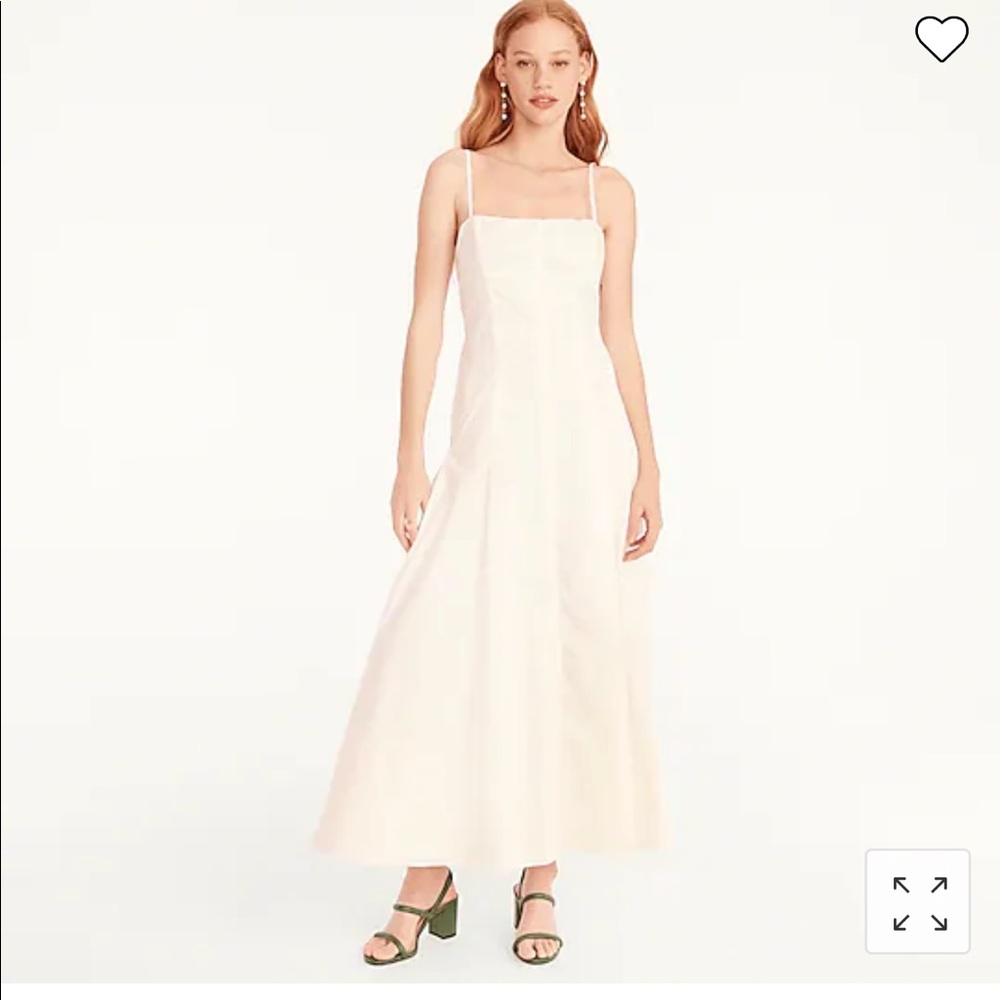 JCrew Button Down Cotton Poplin Maxi Dress